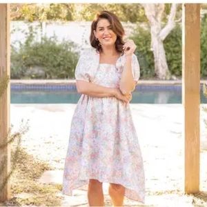 Jillian Harris x Joe Fresh - Blushing Flower Back Tie Tiered Dress 💐